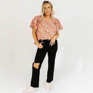 Moodie Bethany Floral Blouse Size 2X